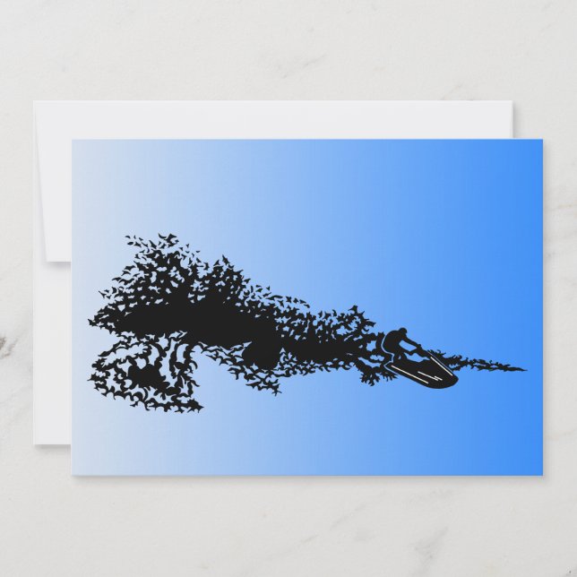 Carte Jet ski sur vague (Devant)