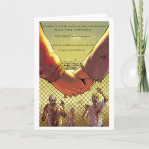 Carte J'étais amoureux à l'apocalypse de zombi