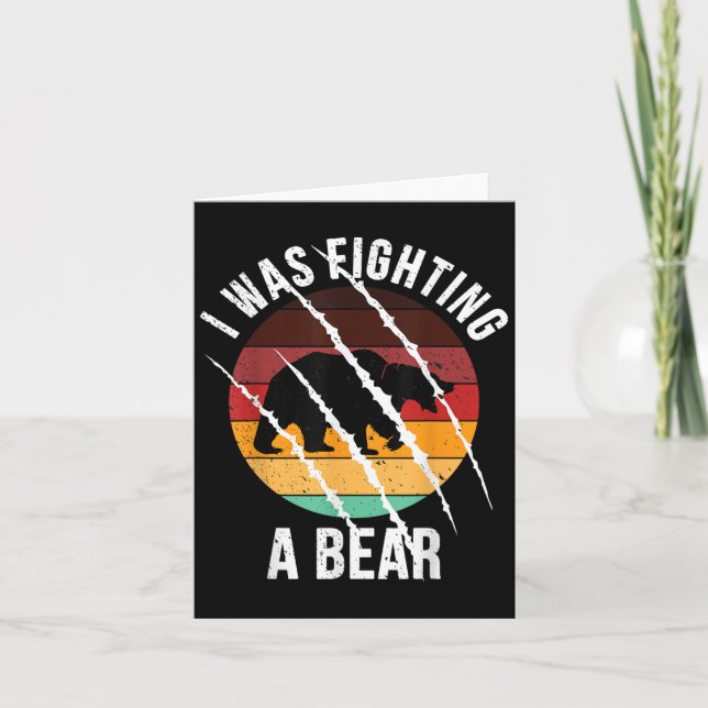 Carte J'Étais En Train De Combattre Un Écrasage D'Ours D (Devant)