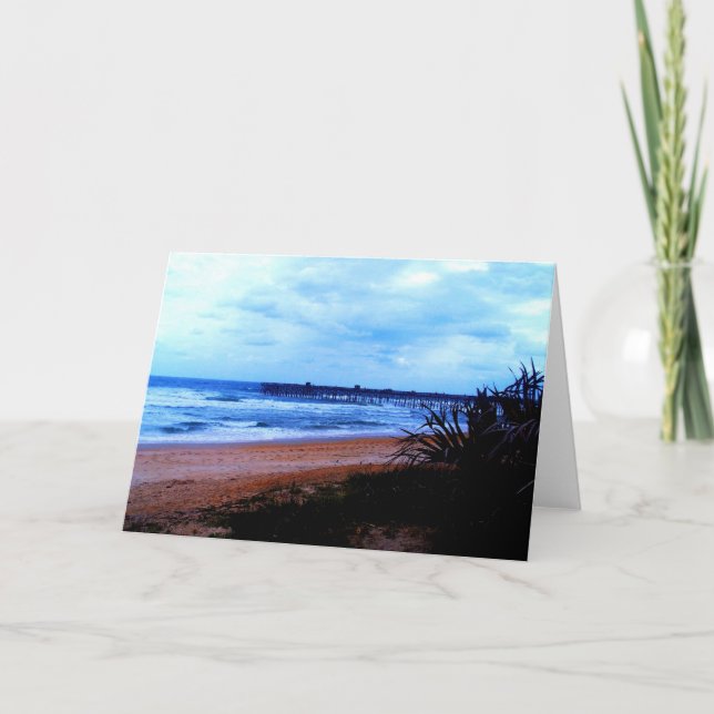 Carte Jetée de pêche Flagler Beach (Devant)