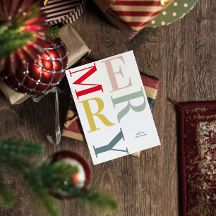 Carte Jeu coloré Joyeux Fêtes