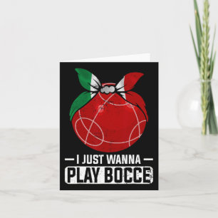 Carte Jeu de Bowling Italien Bocci Player Bocce Byll