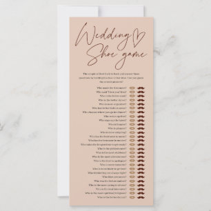 Carte Jeu de chaussures de mariage café Enterrement de v