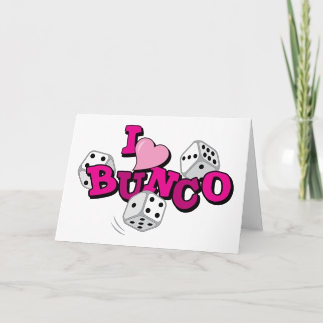 Carte Jeu de dés Bunco (Devant)
