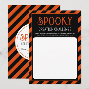 Carte Jeu de dessin de fête d'Halloween