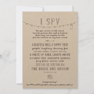 Carte Jeu de devinette de mariage modifiable sur Instagr