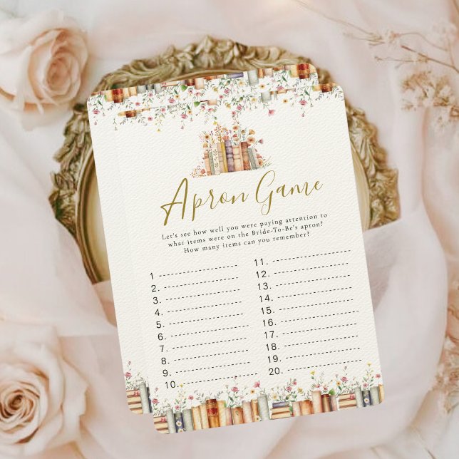 Carte Jeu de Fête des mariées Apron | Nouveau livre d'hi (Créateur téléchargé)