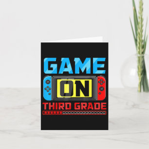 Carte Jeu De Joueur De Troisième Année Retour À L'École 