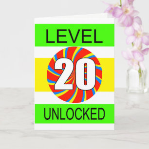 Carte Jeu d'ordinateur 20e anniversaire