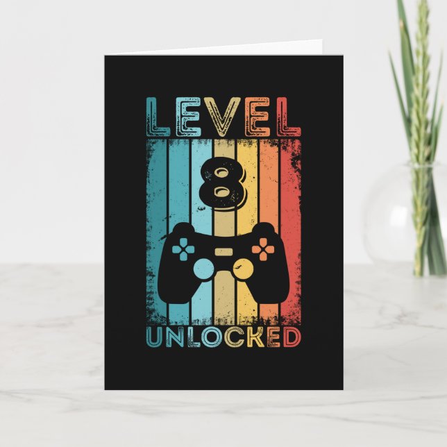 Carte Jeu niveau 8 déverrouillé 8e anniversaire Jeu cade (Devant)