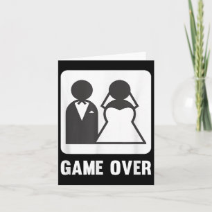 Carte Jeu sur le mariage marié mariée