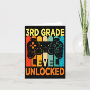 Carte Jeu vidéo déverrouillé de 3e année à l'école