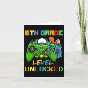 Carte Jeu vidéo déverrouillé de 6e année à l'école