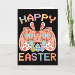 Carte Jeu Vidéo Drôle Pâques Bunny Game Contrôleur Ga