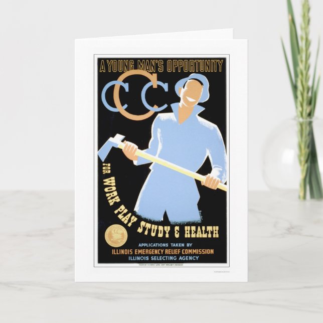 Carte Jeune équipe l'occasion WPA 1941 (Devant)