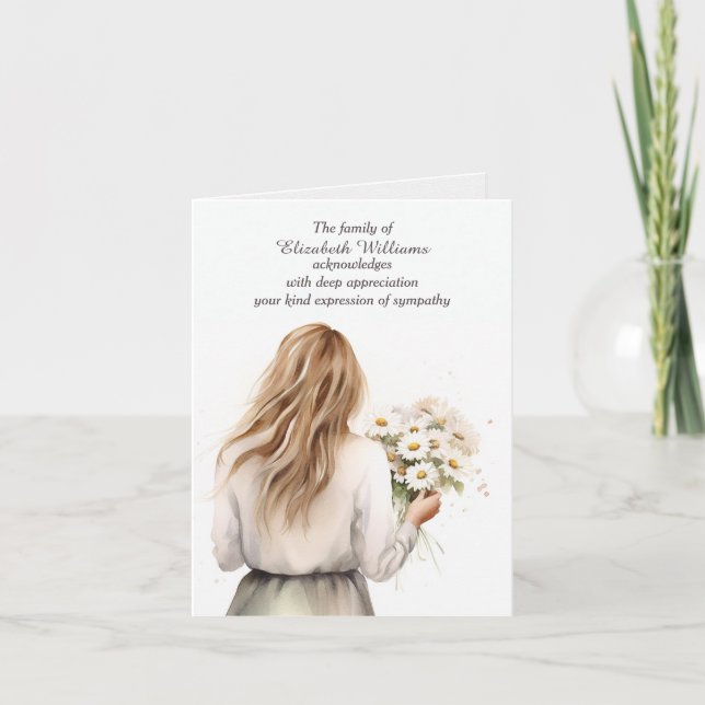 Carte Jeune Femme Aux Fesses Sympathie Merci (Devant)