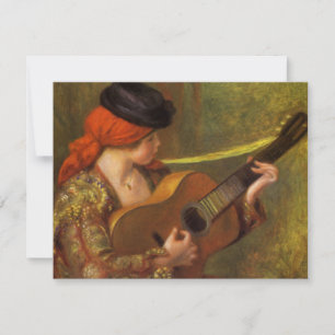 Carte Jeune femme espagnole avec une guitare de Pierre R