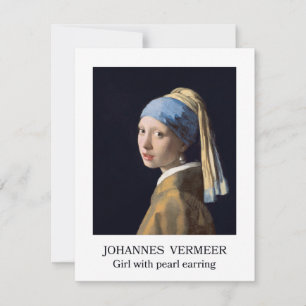 Carte Jeune fille au collier de perles 1665 Johannes Ver