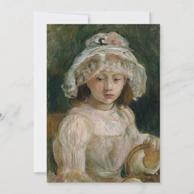 Carte Jeune fille avec Casquette | Berthe Morisot (Devant)