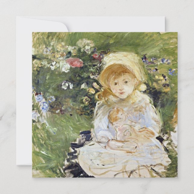 Carte Jeune fille avec une poupée (par Berthe Morisot) (Devant)