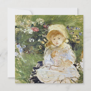 Carte Jeune fille avec une poupée (par Berthe Morisot)