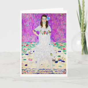 Carte Jeune fille, Gustav Klimt