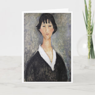Carte Jeune fille noire haïe, Modigliani