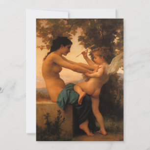 Carte Jeune fille se défendant contre Cupidon de Bouguer