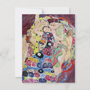 Carte Jeune fille (Vierge), Gustav Klimt, Art Nouveau vi