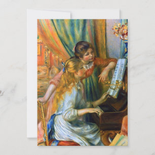 Carte Jeunes Filles au piano de Pierre Renoir