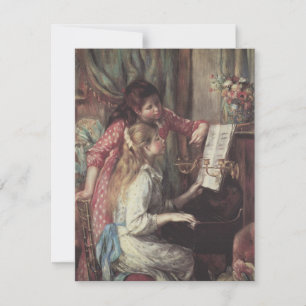 Carte Jeunes Filles au piano de Pierre Renoir