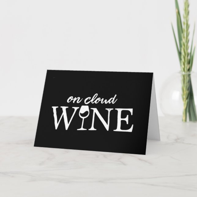 CARTE JEUX ANNIVERSAIRE À MON AMOUR "VINS NUAGES" (Devant)