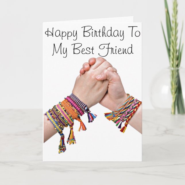 CARTE JEUX ANNIVERSAIRE À MON ****MEILLEUR AMI**** (Devant)