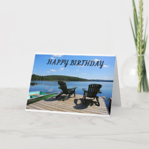 CARTE JEUX **ANNIVERSAIRE** COMME UNE JOURNÉE AU LAC!