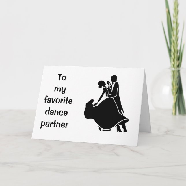 CARTE JEUX ANNIVERSAIRE "DANSE" SUR VOTRE ANNIVERSAIRE (Devant)