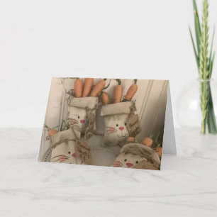 CARTE *JEUX "ANNIVERSAIRE* DE BUNNIES ADORABLES