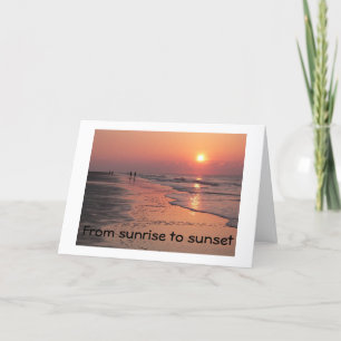 CARTE "JEUX ANNIVERSAIRE DU LEVER AU SOLEIL