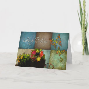 CARTE JEUX ANNIVERSAIRE - GÉNÉRAL - FLEURS DE PAYS