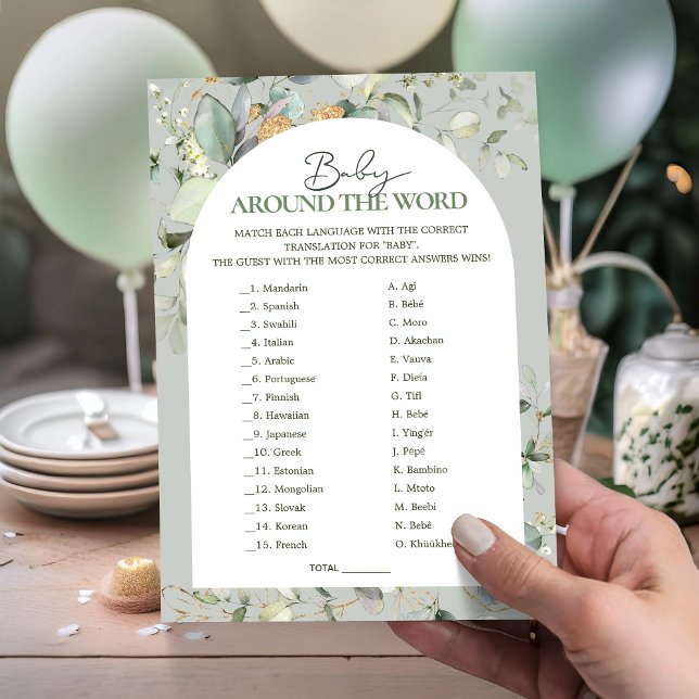 Carte Jeux Botaniques Eucalyptus Baby autour du monde (Créateur téléchargé)