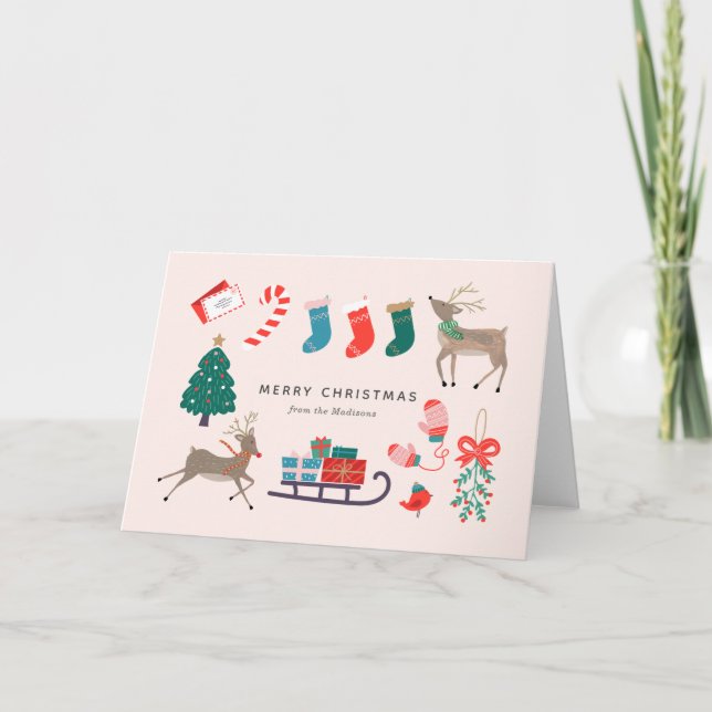 Carte Jeux de Renne de Noël (Devant)