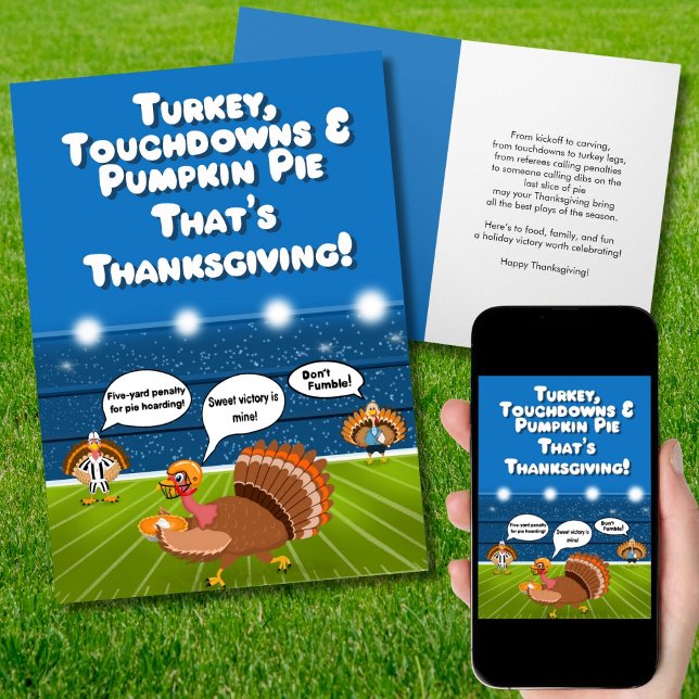 Carte Jeux de Thanksgiving humoristiques en Turquie (Créateur téléchargé)