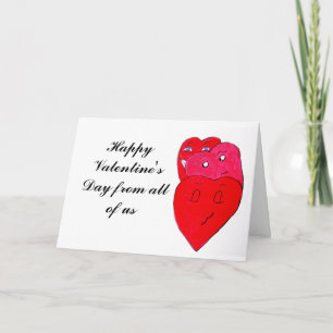 CARTE JEUX JOUR VALENTINES DE NOUS TOUS