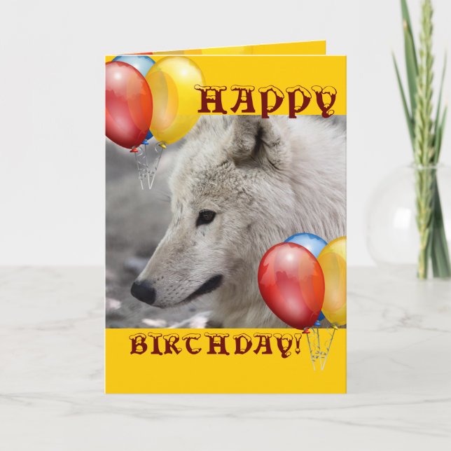 Carte JEUX OEIL loup hibou animal de loup (Devant)