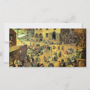 Carte "Jeux pour enfants" de Pieter Bruegel - 1560