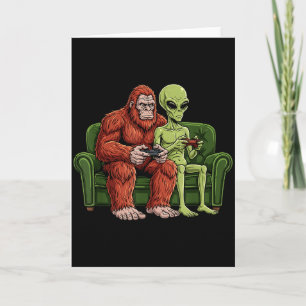 Carte Jeux vidéo de jeux vidéo Bigfoot Alien Sasquatch U