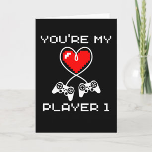 Carte Jeux Vidéos Valentines Jour Vous Mon Joueur 1 Joue