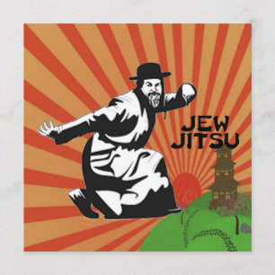 Carte Jew Jitsu Cadeaux Juifs Bar Mitzvah