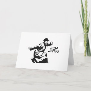 Carte Jew Jitsu Martial Arts  Cadeaux juifs Bar Mitzvah