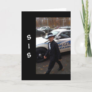 CARTE J'EXIGE QUE VOUS AYEZ UN JOLI ANNIVERSAIRE **SIS**