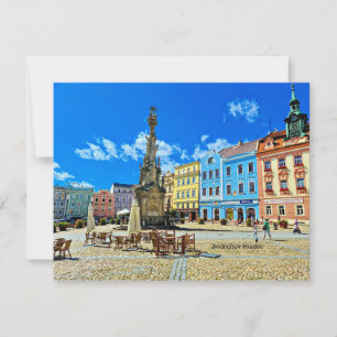 Carte Jindrichuv Hradec, carré de ville de la République
